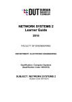NETWORK SYSTEMS 2 Learner Guide