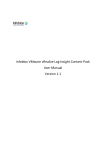 Infoblox VMware vRealize Log Insight Content Pack User Manual