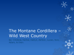 The Montane Cordillera – Wild West Country