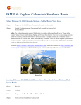 FAM # 6: Explore Colorado`s Southern Route