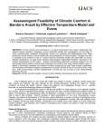 Assessingand Feasibility of Climatic Comfort in Bandar