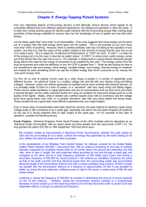 Chapter 5: Energy-Tapping Pulsed Systems