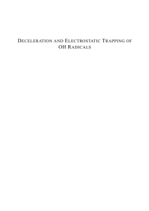 deceleration and electrostatic trapping of oh radicals - Fritz