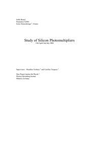 Study of Silicon Photomultipliers - Physikalisches Institut Heidelberg