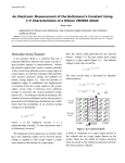 An Electronic Measurement of the Boltzmann`s Constant Using I