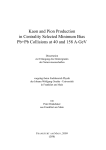 Kaon and Pion Production in Centrality Selected Minimum Bias Pb+