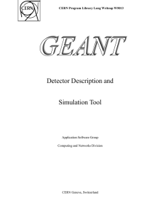 Geant Manual