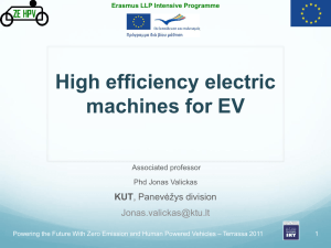 High efficiency electric drives for EV