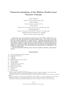 Numerical simulation of the Helicon Double Layer Thruster