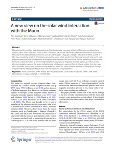 A new view on the solar wind interaction with the Moon | Geoscience
