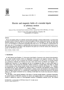 Electric and magnetic fields of a toroidal dipole in