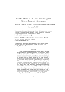Solitonic Effects of the Local Electromagnetic Field on