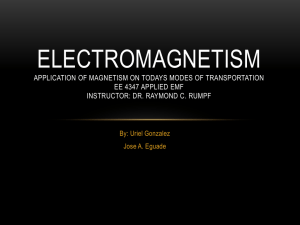 Electromagnetism in Transportation