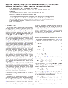 Multipole radiation fields from the Jefimenko equation for the