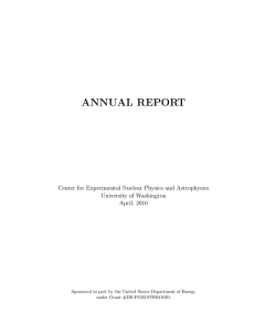 annual report - Center for Experimental Nuclear Physics and