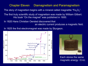 chapter11 Paramagnetism and Diamagnetism