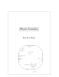 Physics Formulary - Home Page of ir. JCA Wevers