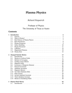 Plasma Physics - Harvard-Smithsonian Center for Astrophysics