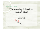 The moving trihedron and all that