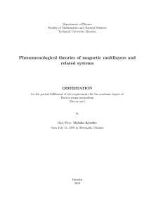 Phenomenological theories of magnetic multilayers