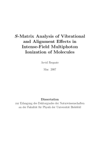 S-Matrix Analysis of Vibrational and Alignment Effects in Intense
