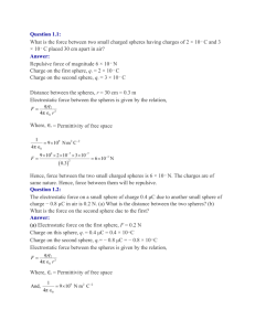 Question 1.1: C and 3 × 10
