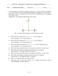PHYS 155   Assignment #3: Coulomb’s Law, Capacitance &amp;... Name:          ...
