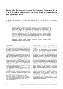 Design of a Permanent-Magnet Synchronous Generator for a 2 MW