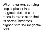 When a current-carrying loop is placed in a magnetic field