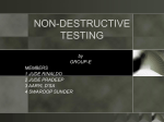 NON-DESTRUCTIVE TESTING