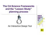 Frameworks & Lesson Study Process