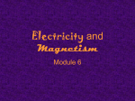 Electricity and Magnetism - Blountstown Middle School