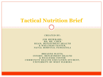 Tactical Nutrition Brief