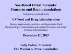 2003-DEC-11: Oral Testimony on Soy