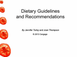 2.4 Dietary Guidelines