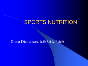 sports nutrition