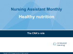 Healthy Nutrition - Cengage Learning