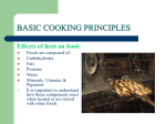 Basic Cooking Principles & Methods of Heat Transfer