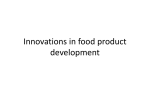 Innovations in food product development