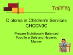 Diploma in Children`s Services CHCCN3C