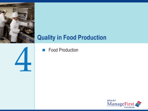 Quality In Food Production