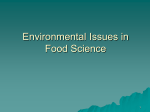 Environmental Issues in Food Science