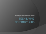Teen Living Objective 7.03