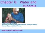Chapter 8:  Water and Minerals PowerPoint Lectures for