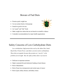 Beware of Fad Diets