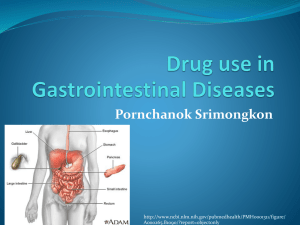Drug use in Gastrointestinal Diseases