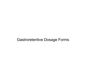 Gastroretentive - University of Jordan