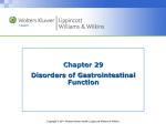 Chapter 29 Disorders of Gastrointestinal Function