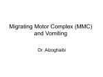Migrating myoelectric complex (MMC) and Vomiting