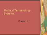 Medical Terminology Systems